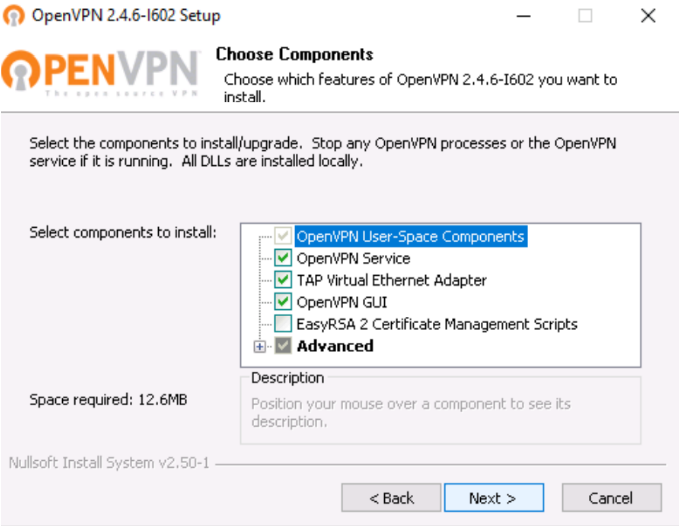 VPN setup